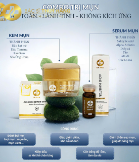 Bộ Đôi Serum Và Kem Trị Mụn Dr Aka 