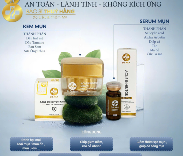 Bộ Đôi Serum Và Kem Trị Mụn Dr Aka 